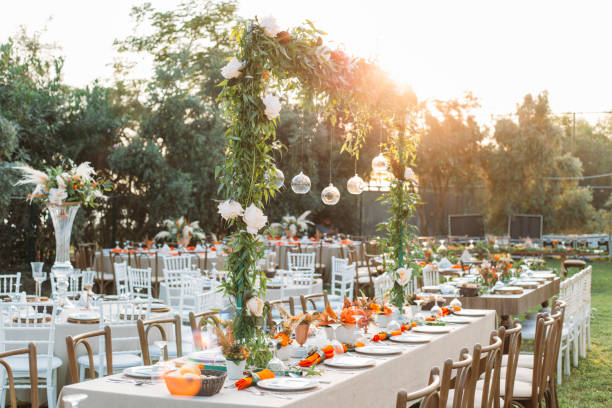 The Jenoria Events team at work creating a beautiful event